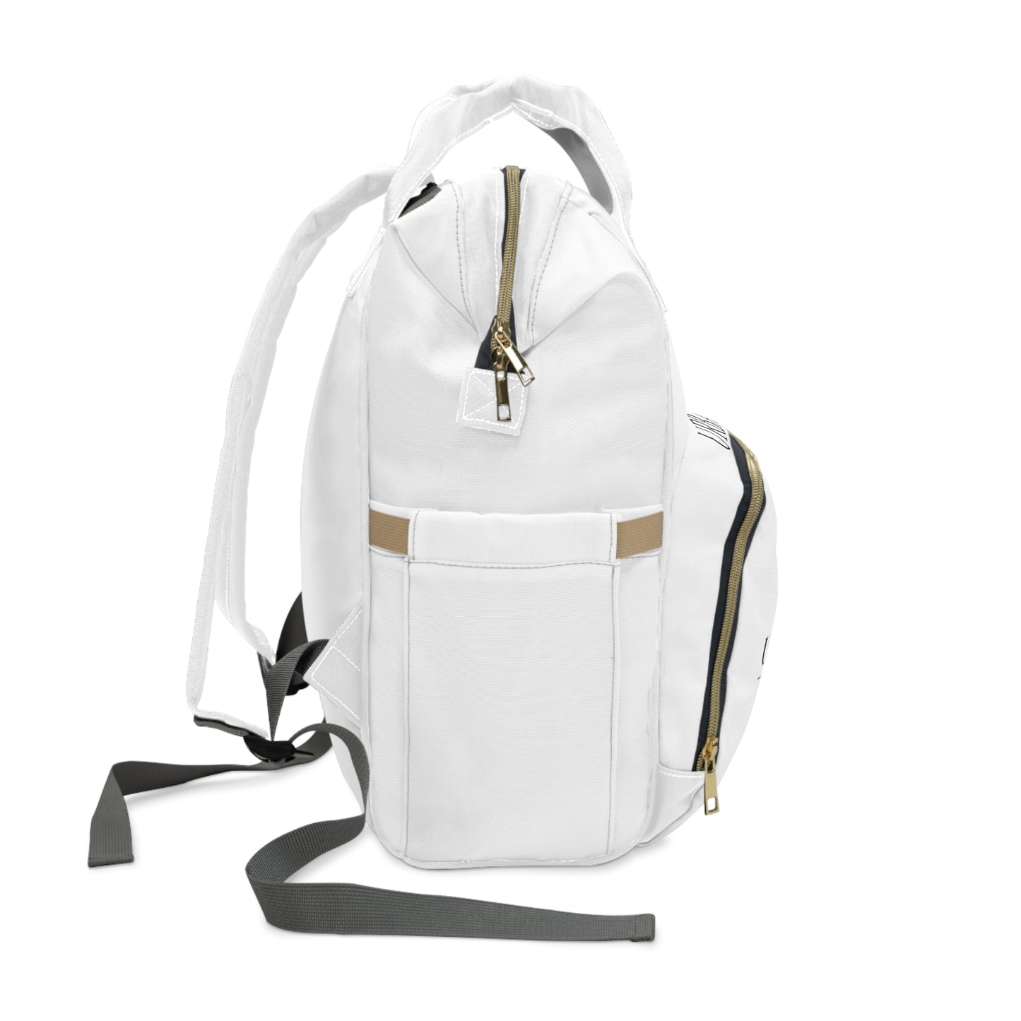 Urban Aura Multifunctional Diaper Backpack — Stylish White Parent Bag with Changing Station
