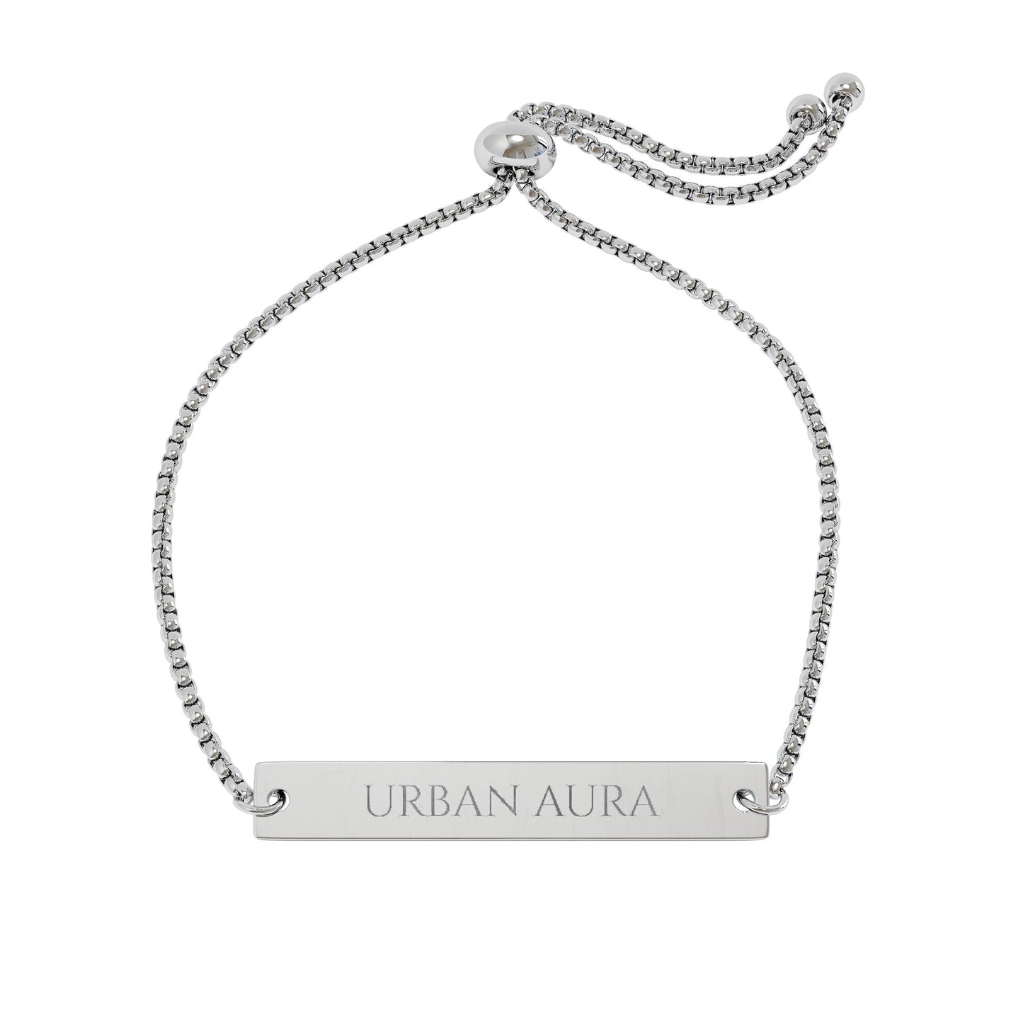 Engravable Adjustable Bar Bracelet — Personalized Nameplate Jewelry