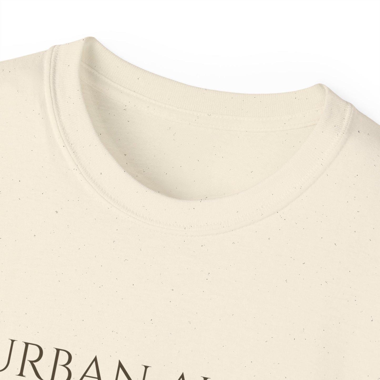 Urban Aura Minimalist Graphic Tee — 'URBAN AURA' Text Shirt