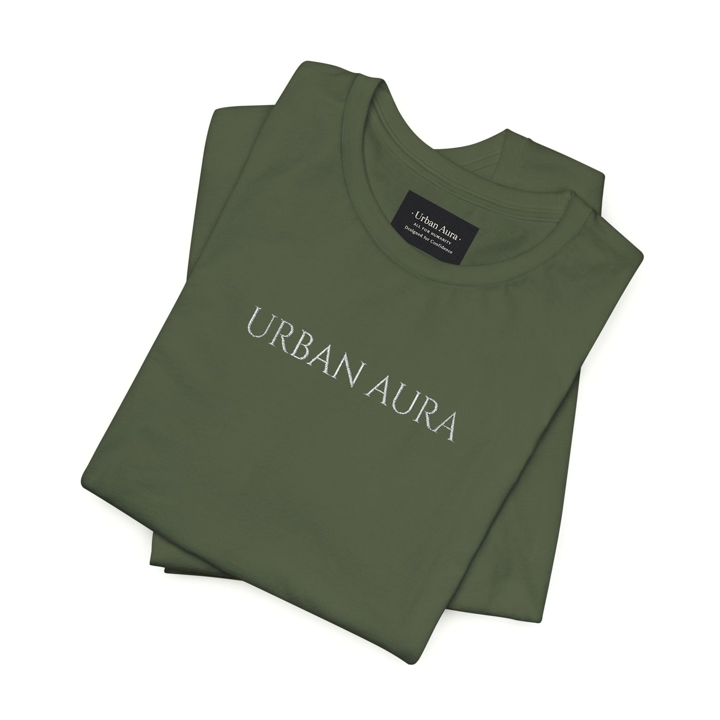 Thank You Text Tee — Minimal White Short Sleeve T-Shirt