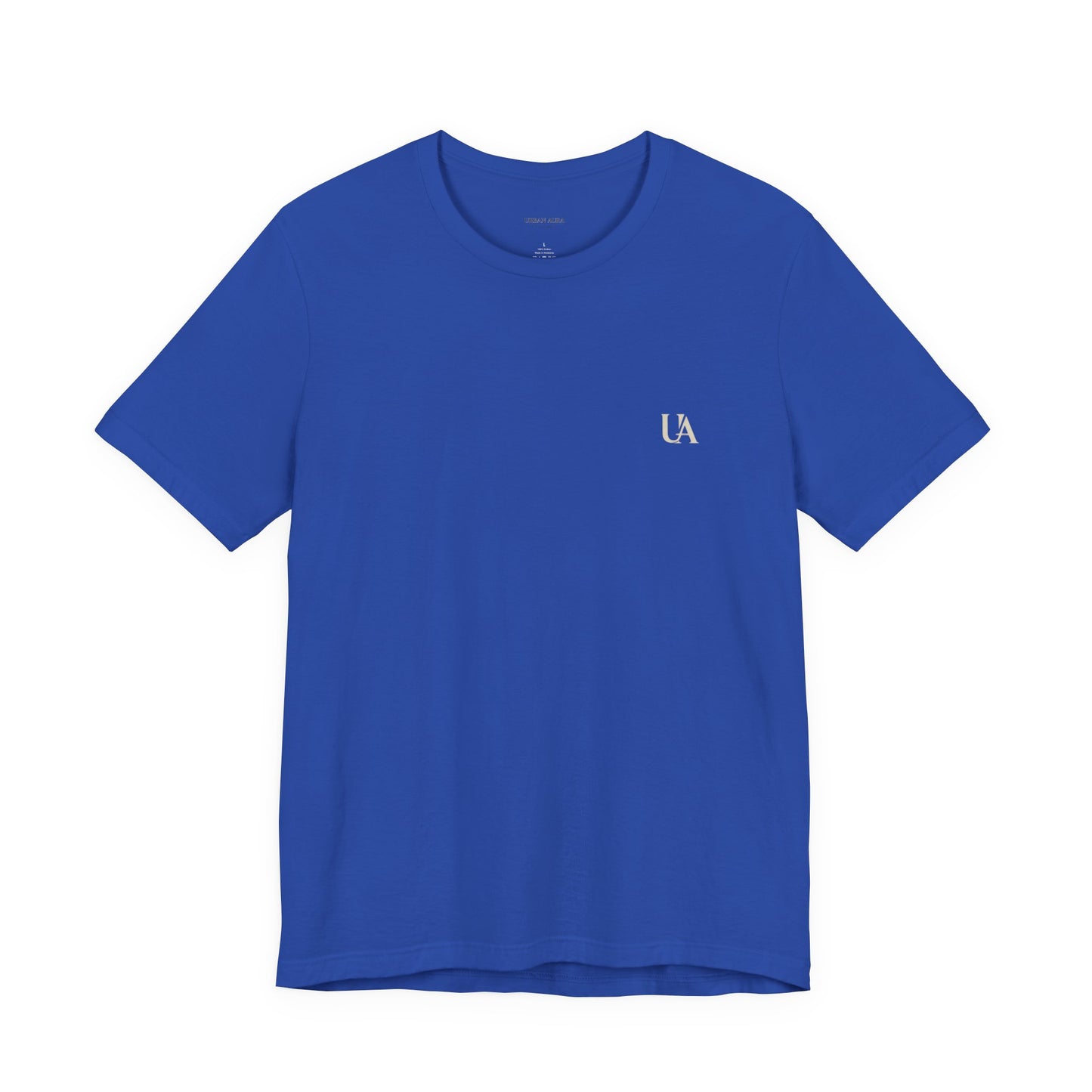 Urban Aura Minimalist Logo Tee — 'UA' Chest & Back Graphic