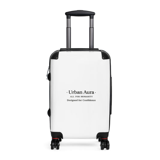 Urban Aura Carry-On Suitcase — 'Urban Aura: All For Humanity' Minimal Travel Luggage
