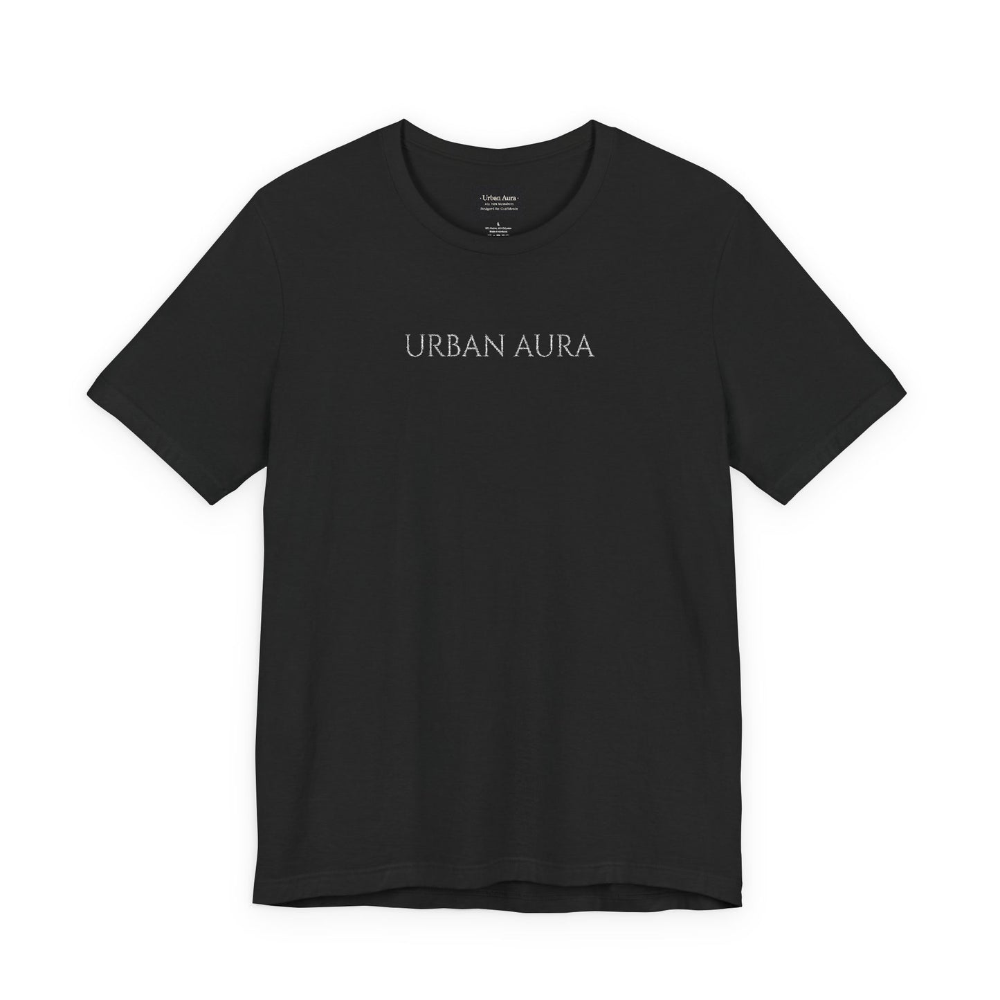 Thank You Text Tee — Minimal White Short Sleeve T-Shirt
