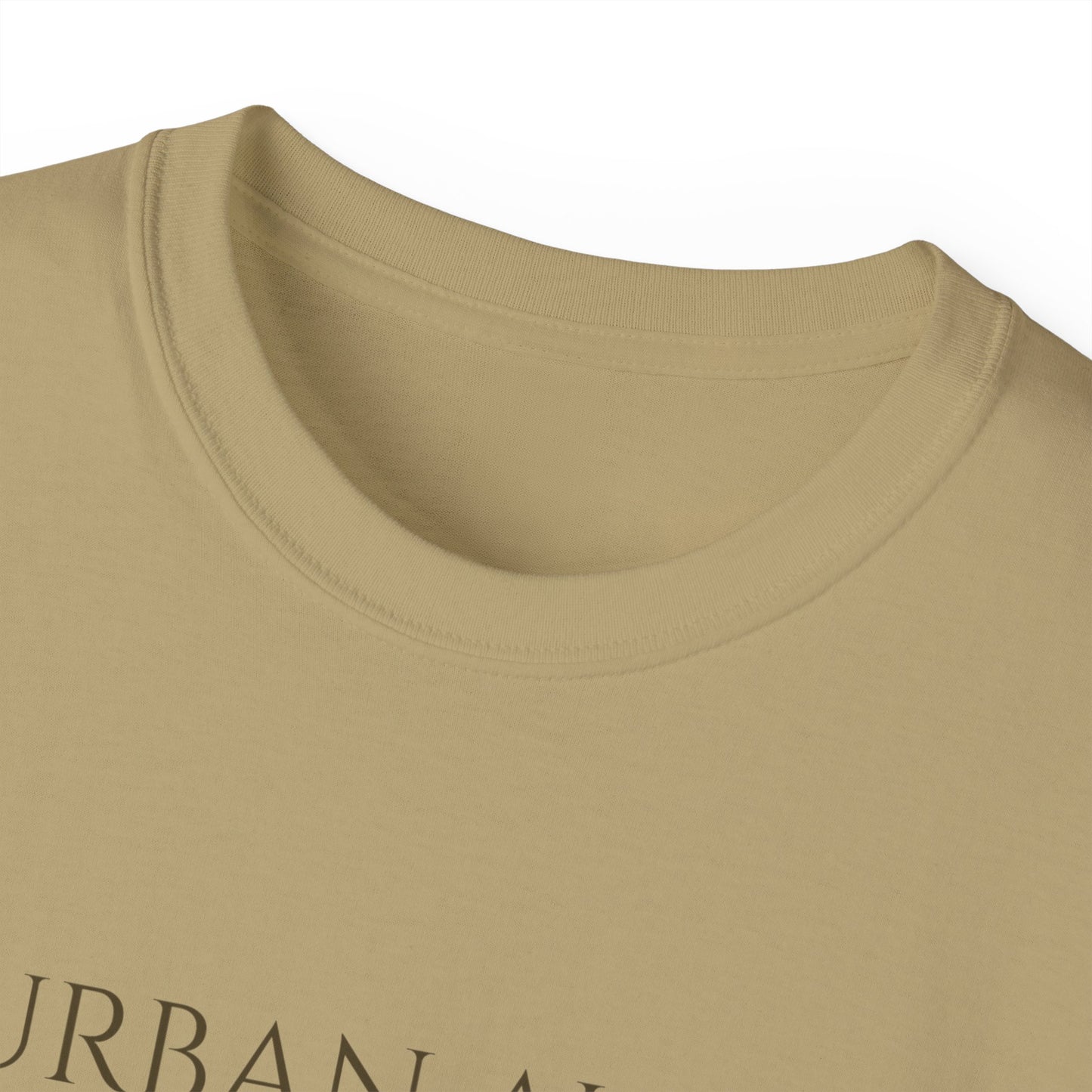 Urban Aura Minimalist Graphic Tee — 'URBAN AURA' Text Shirt