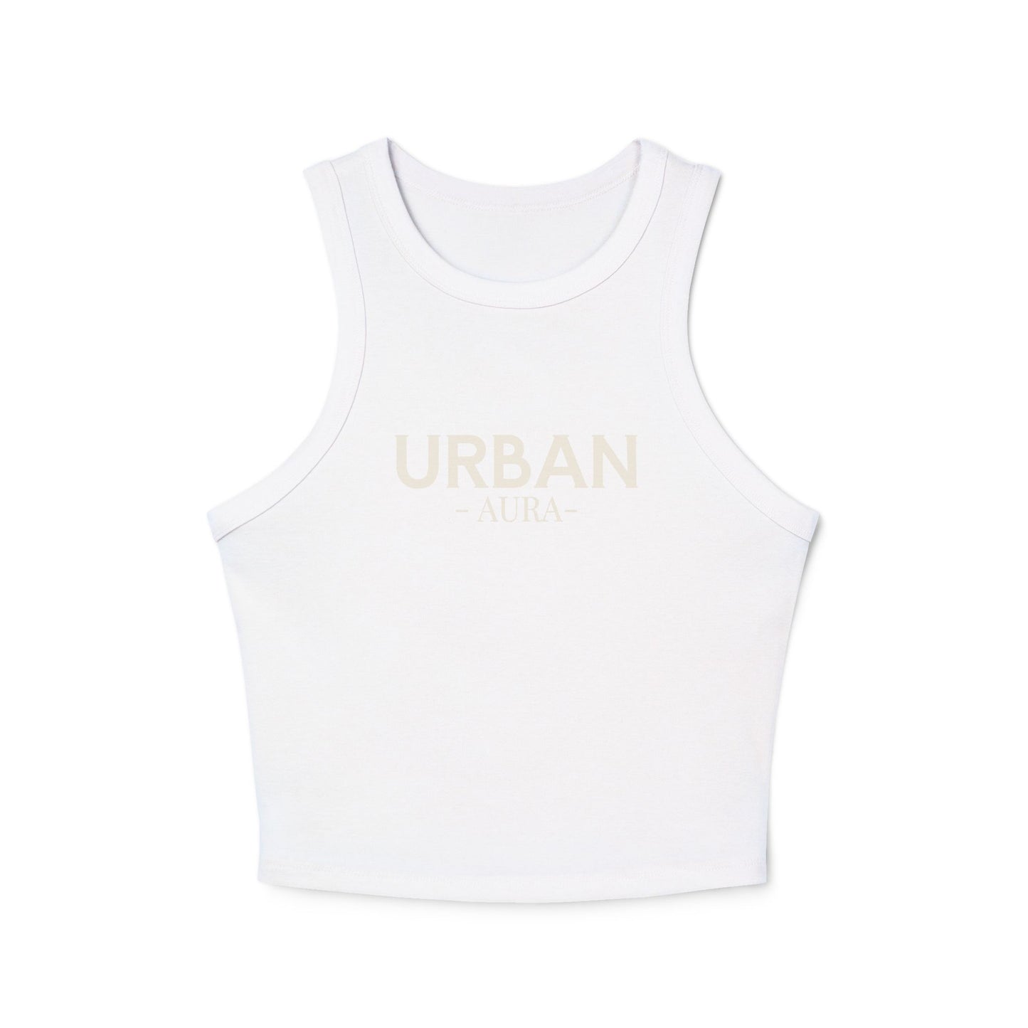 Urban Aura Racer Tank Top — Women's Cropped Micro Rib Tank