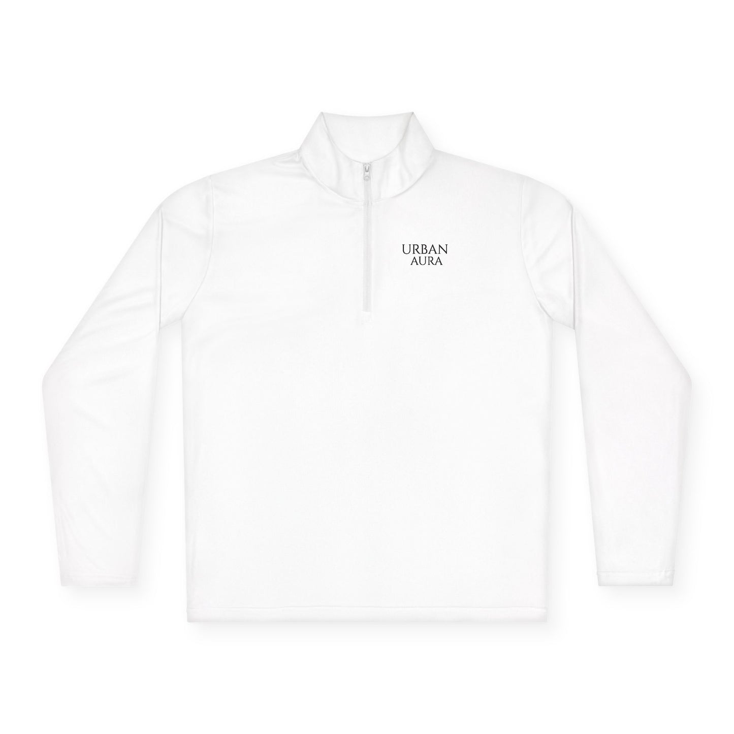 Quarter-Zip Pullover — 'URBAN AURA' Minimal Chest Logo