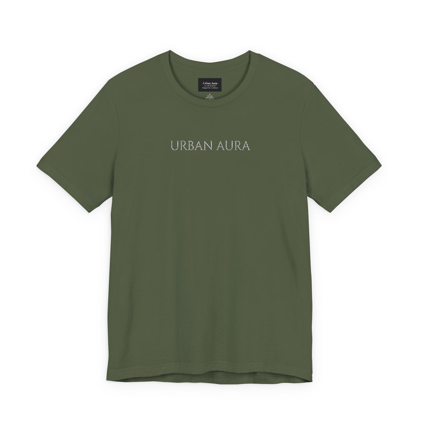 Thank You Text Tee — Minimal White Short Sleeve T-Shirt