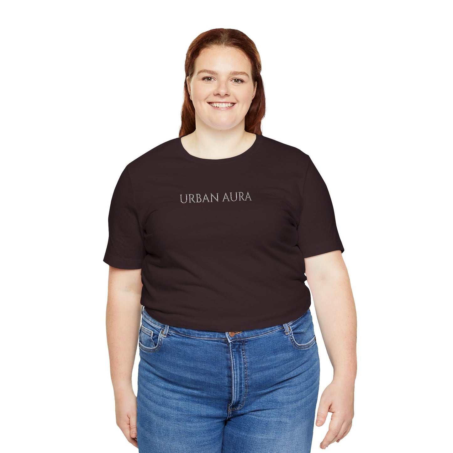 Thank You Text Tee — Minimal White Short Sleeve T-Shirt