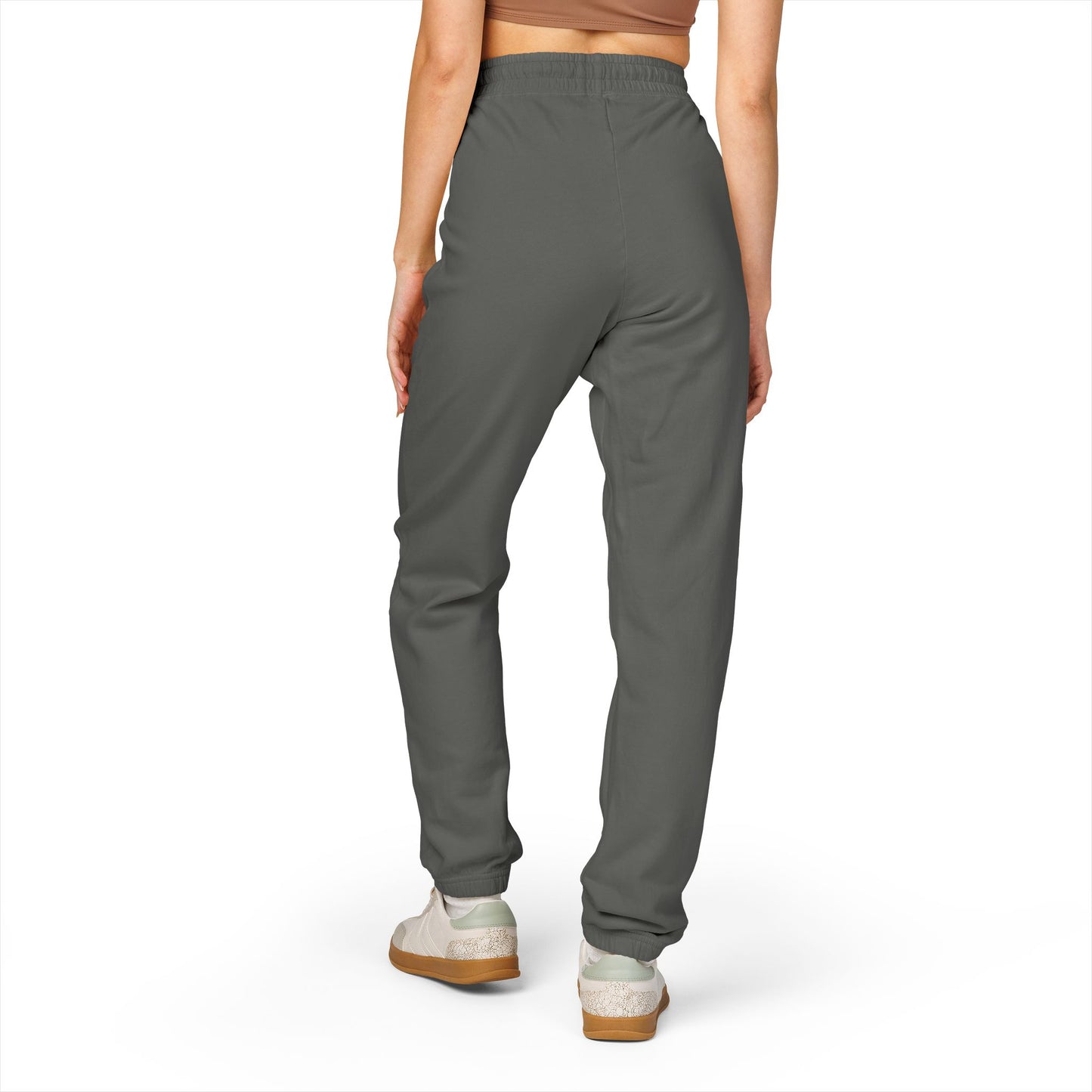 Embossed 'Unknown' Garment-Dyed Fleece Sweatpants — Cozy Everyday Joggers
