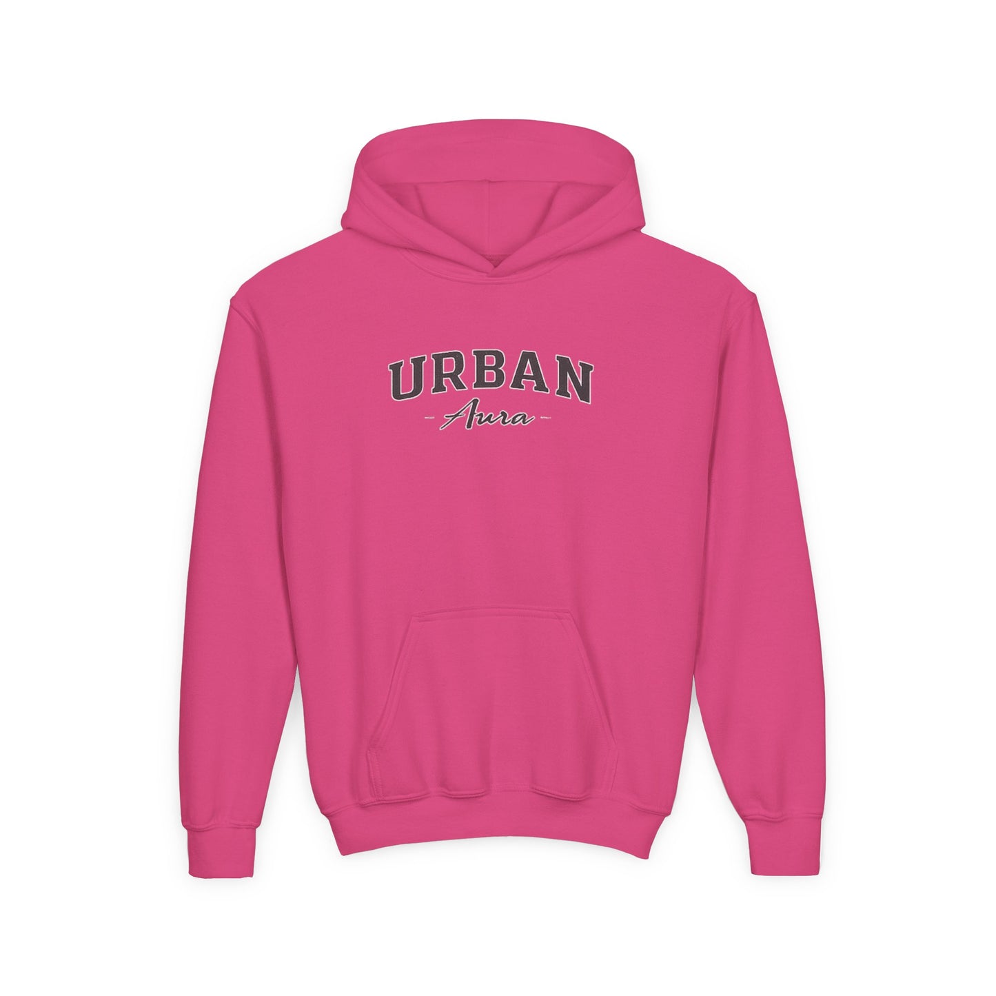 Youth Hoodie — "Urban Aura" Minimal Script Pullover