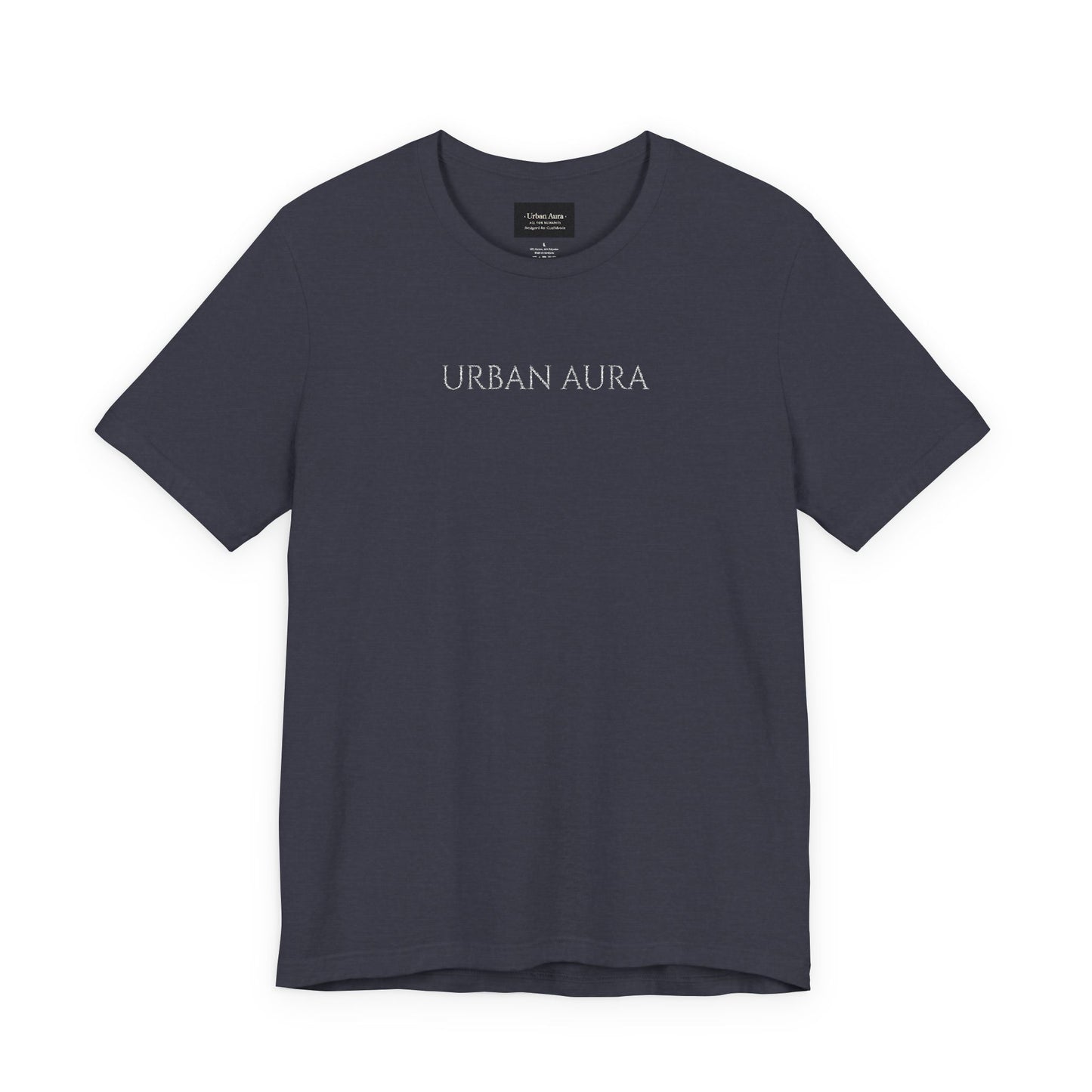 Thank You Text Tee — Minimal White Short Sleeve T-Shirt