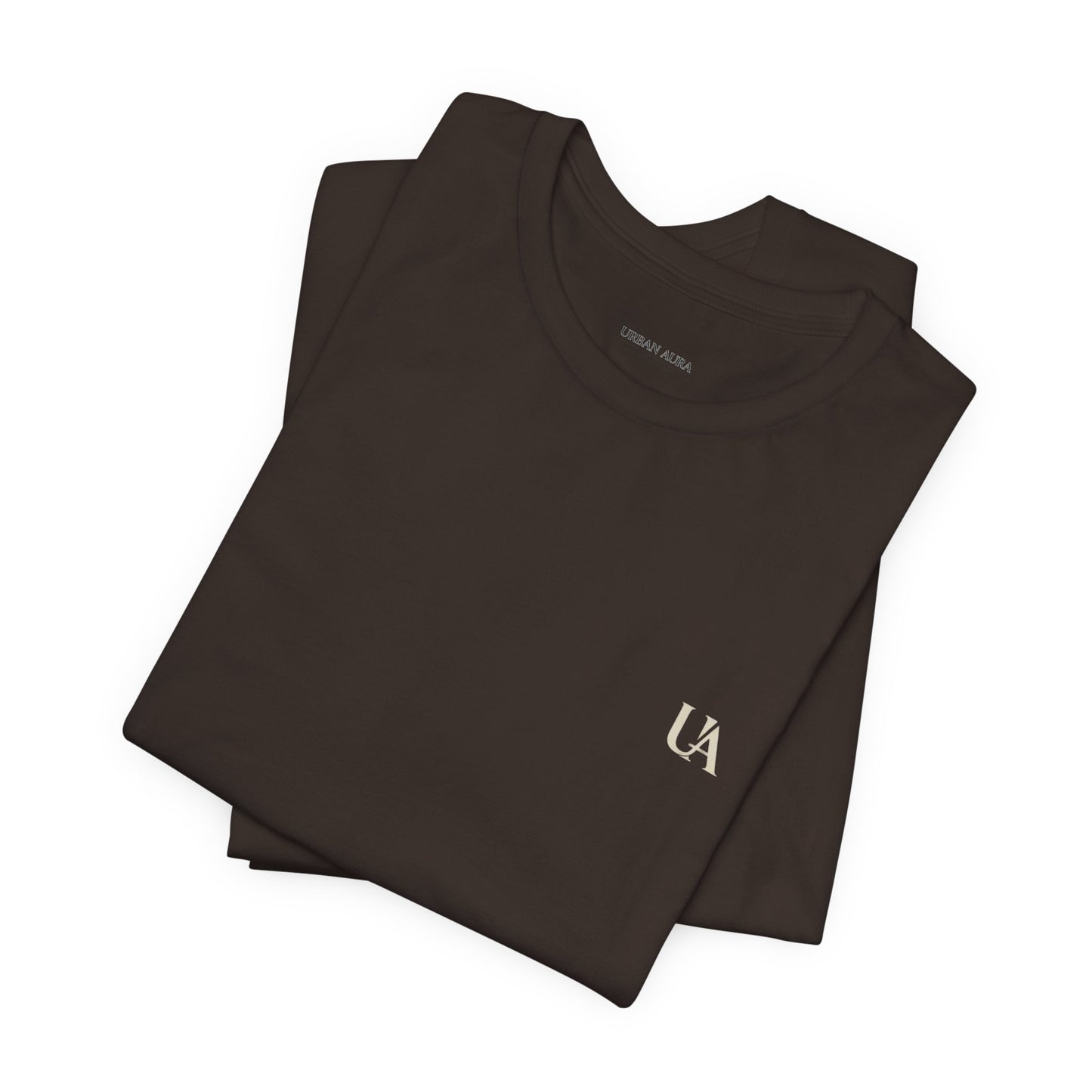Urban Aura Minimalist Logo Tee — 'UA' Chest & Back Graphic
