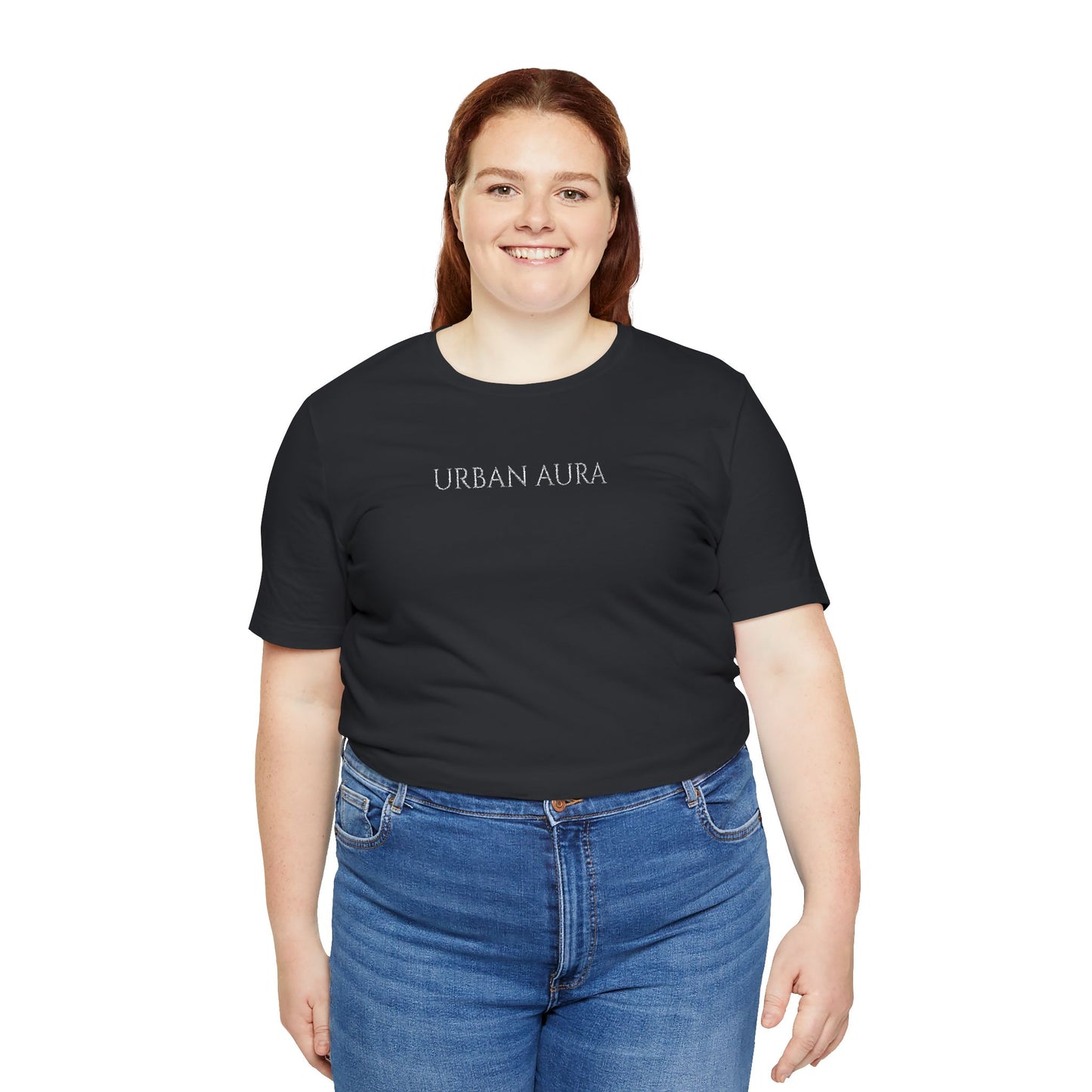 Thank You Text Tee — Minimal White Short Sleeve T-Shirt