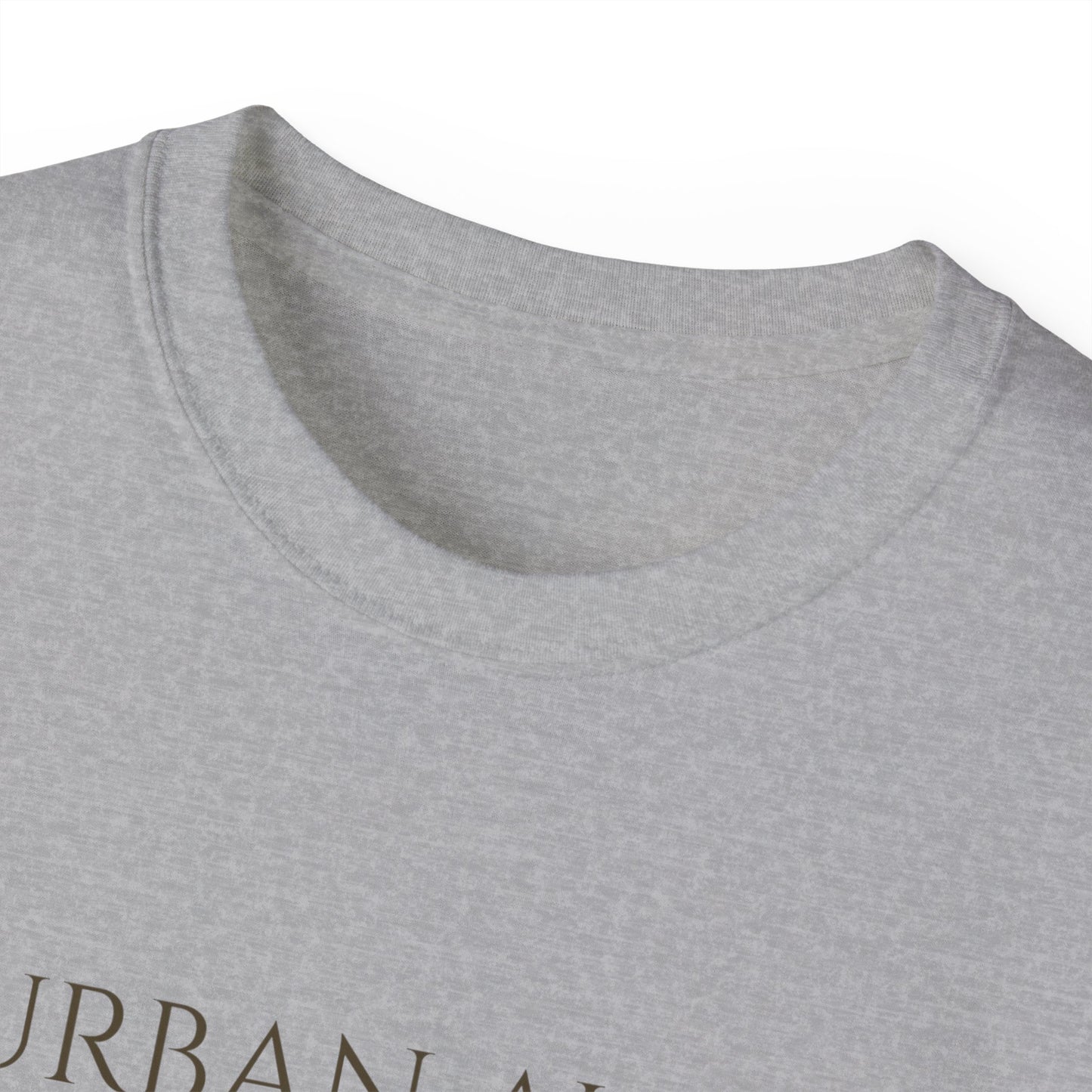 Urban Aura Minimalist Graphic Tee — 'URBAN AURA' Text Shirt