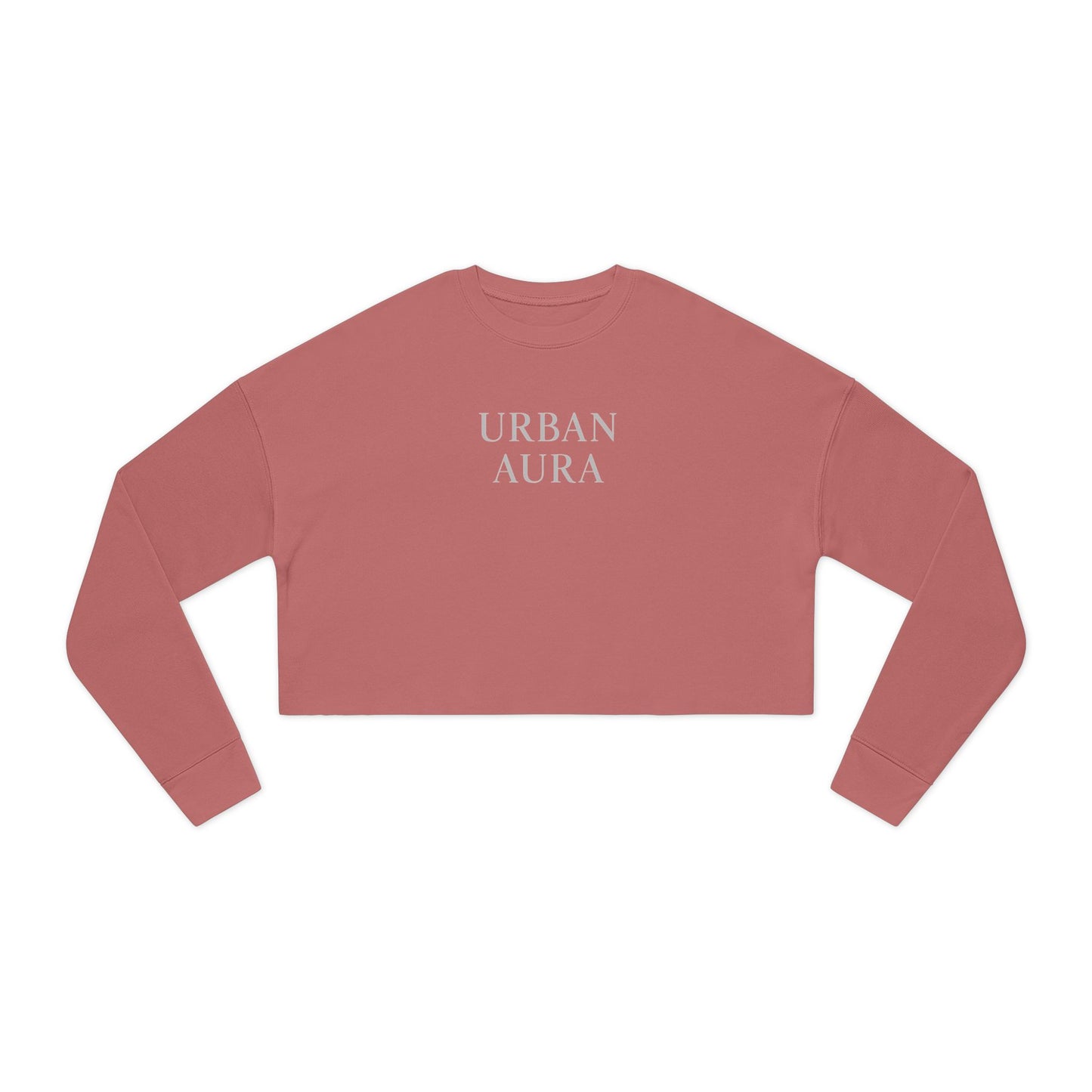 Urban Aura Cropped Sweatshirt — Women's Stylish Minimalist Pullover