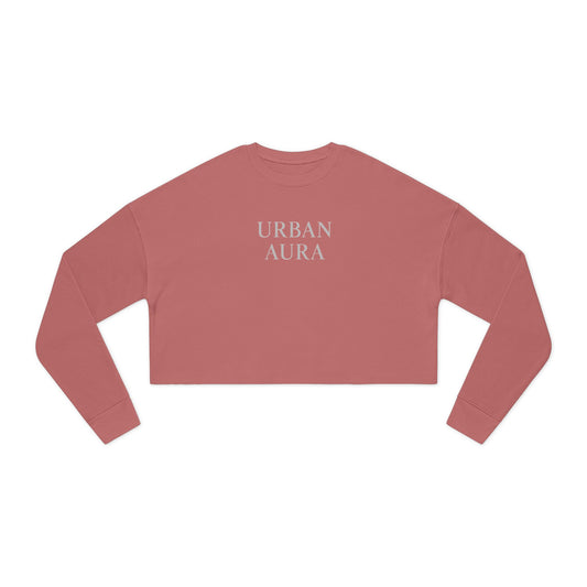 Urban Aura Cropped Sweatshirt — Women's Stylish Minimalist Pullover