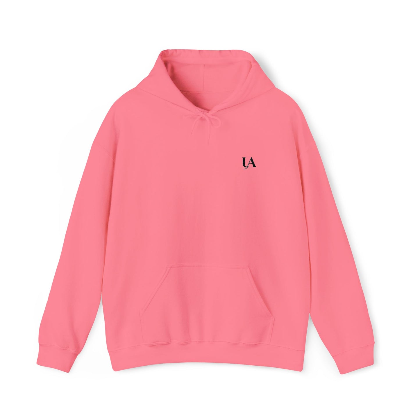 Minimalist 'UA' Logo Hoodie — White Casual Pullover