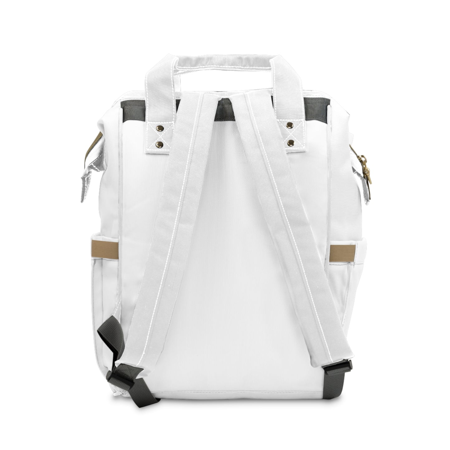 Urban Aura Multifunctional Diaper Backpack — Stylish White Parent Bag with Changing Station