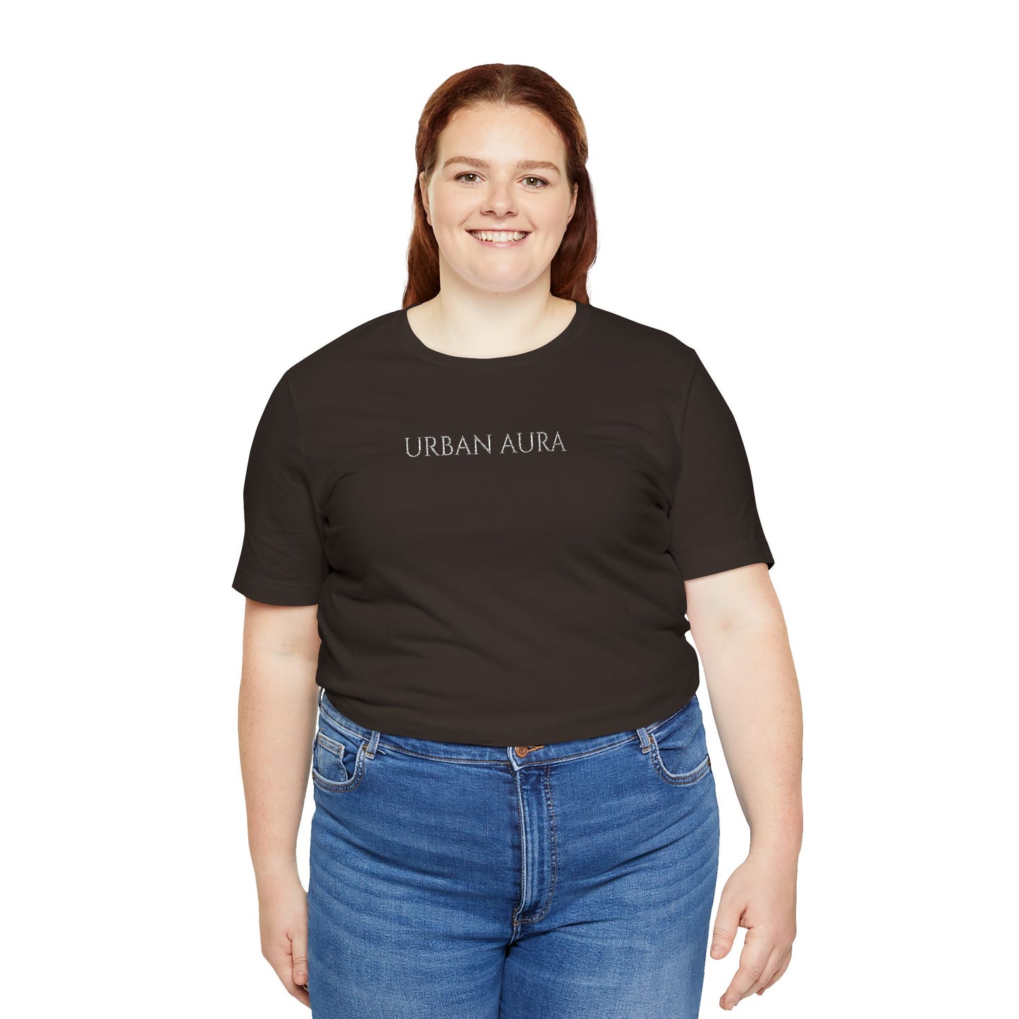 Thank You Text Tee — Minimal White Short Sleeve T-Shirt