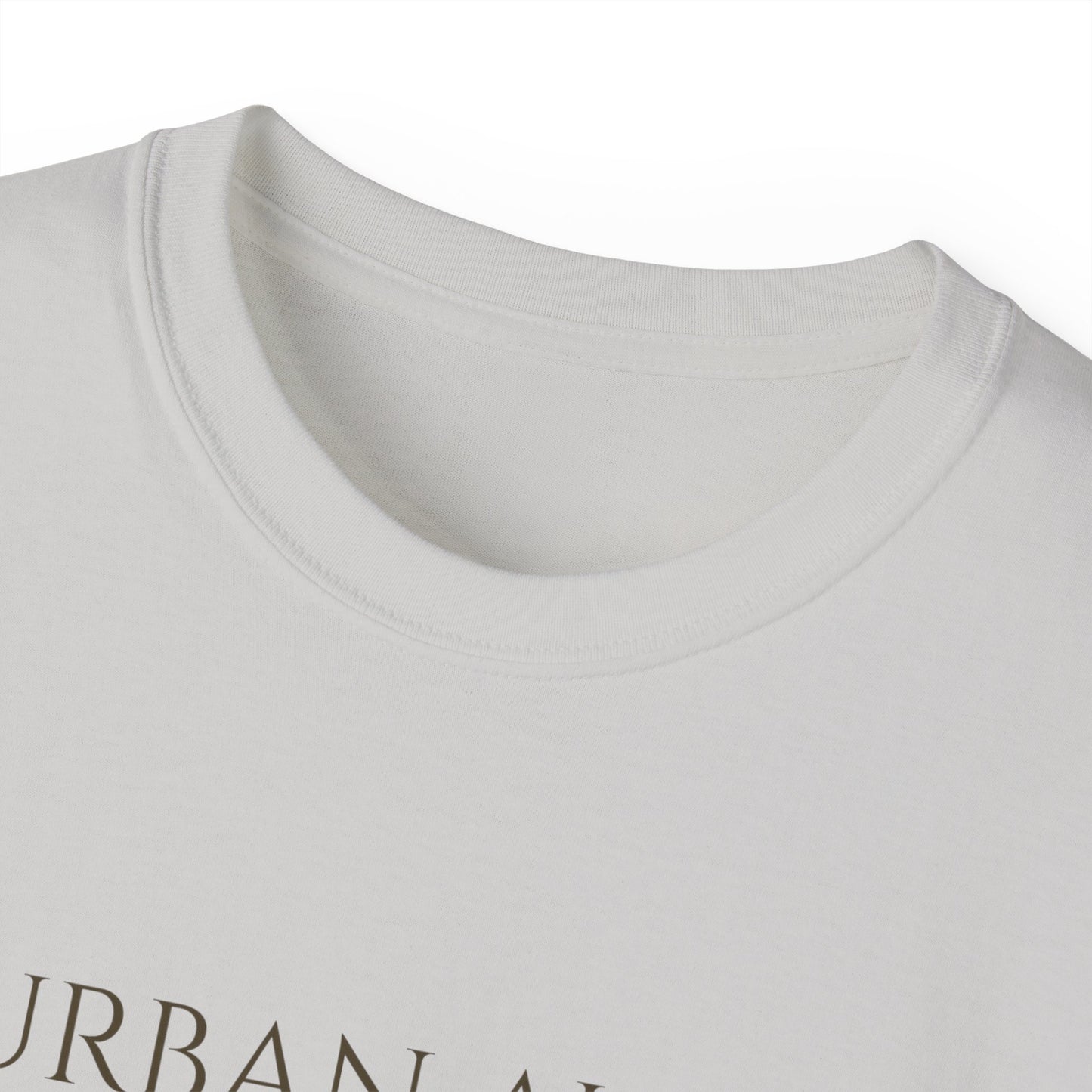 Urban Aura Minimalist Graphic Tee — 'URBAN AURA' Text Shirt