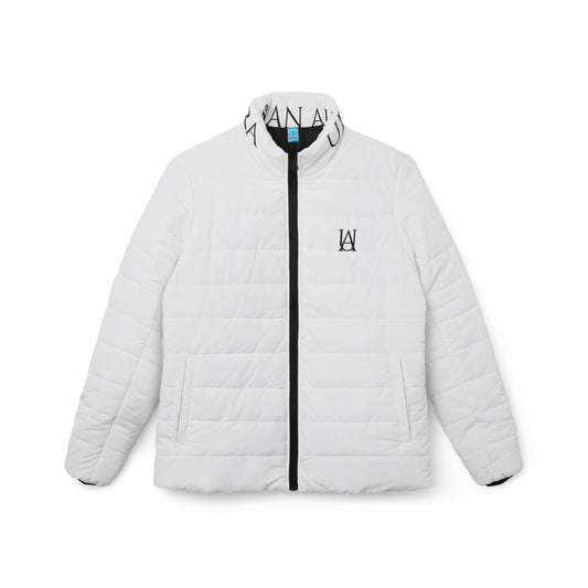 Women’s Puffer Jacket - Minimal Monogram Quilted Coat