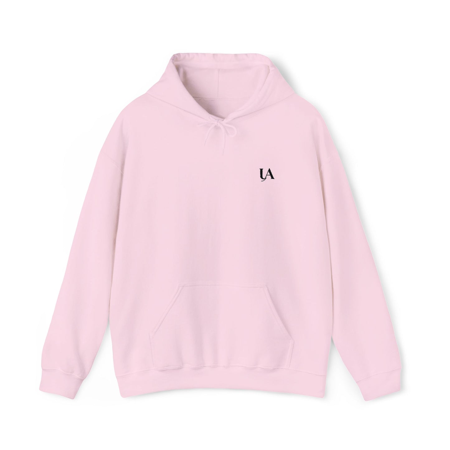 Minimalist 'UA' Logo Hoodie — White Casual Pullover