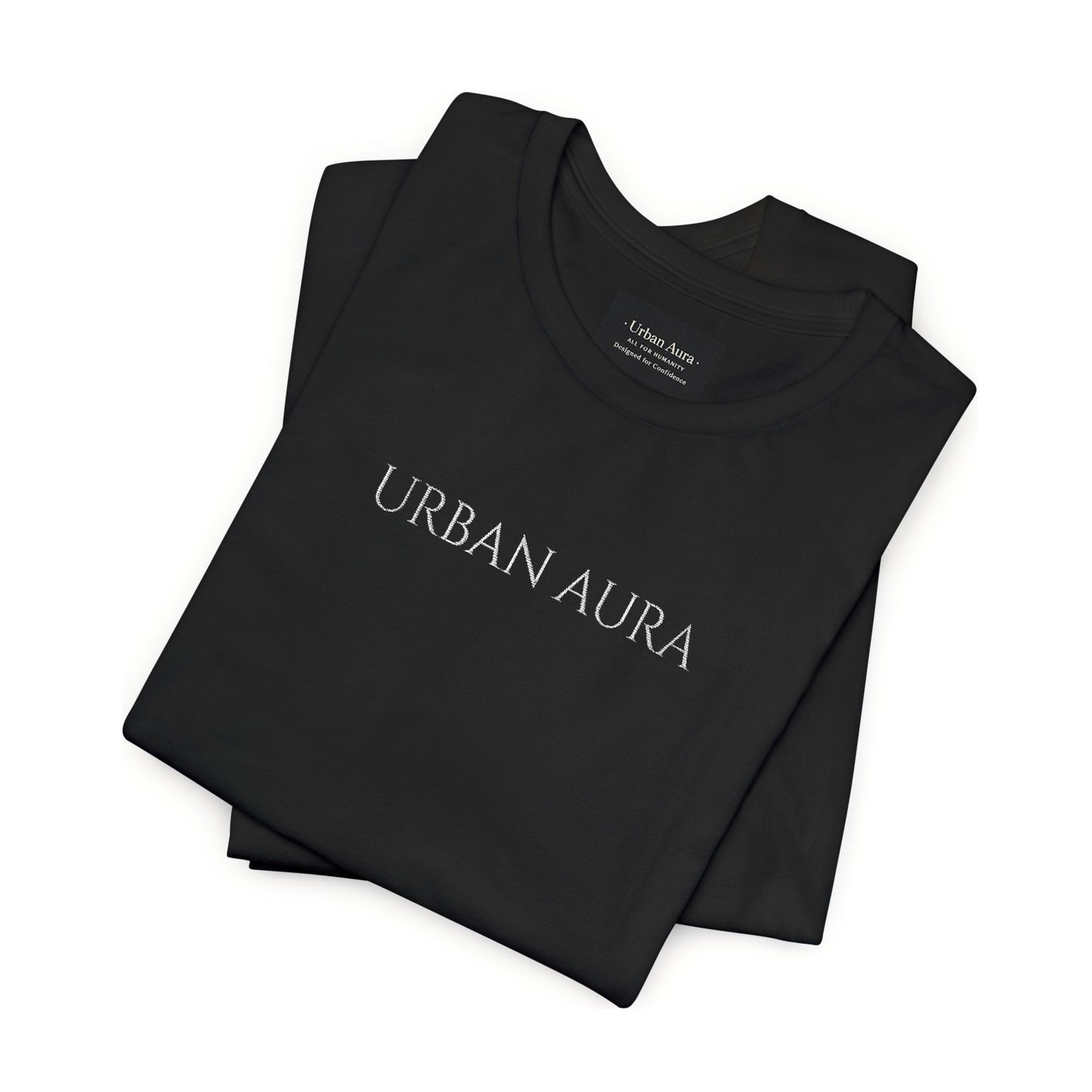 Thank You Text Tee — Minimal White Short Sleeve T-Shirt