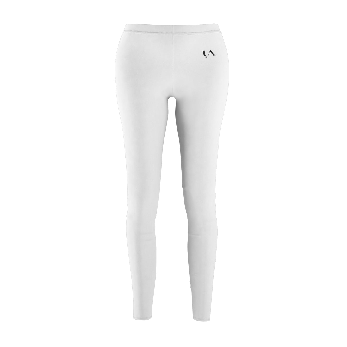 Women's Casual Cut & Sew Leggings — Minimal White AOP