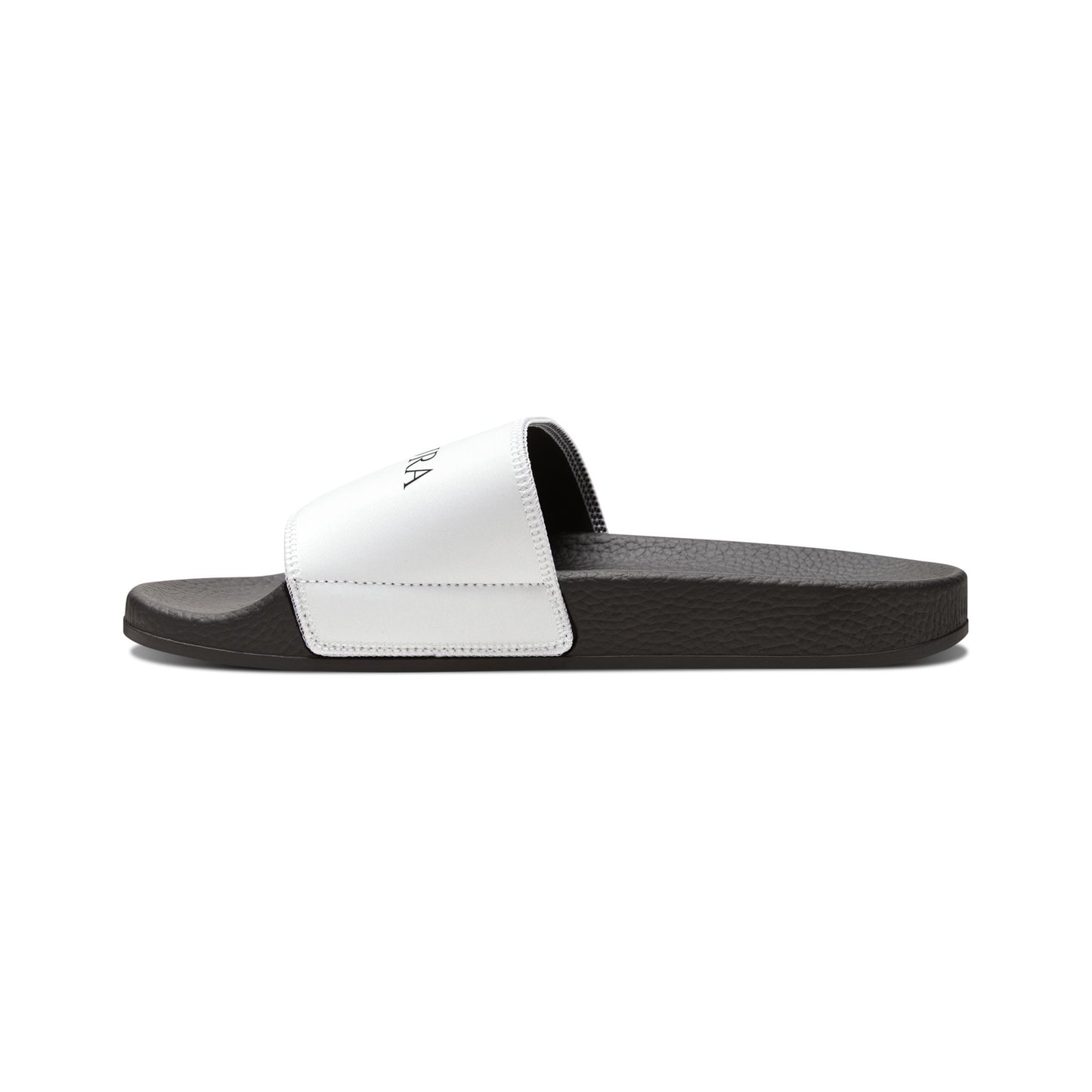 Women’s Slide Sandals — Removable-Strap White Comfort Slides (Urban Aura)