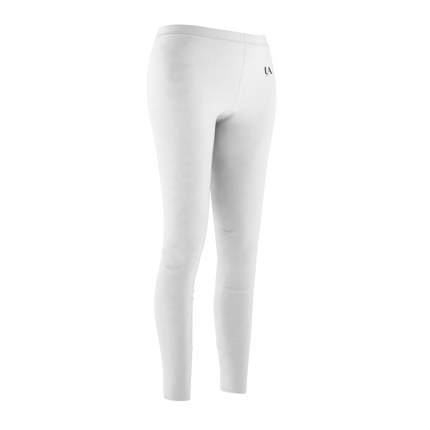 Women's Casual Cut & Sew Leggings — Minimal White AOP