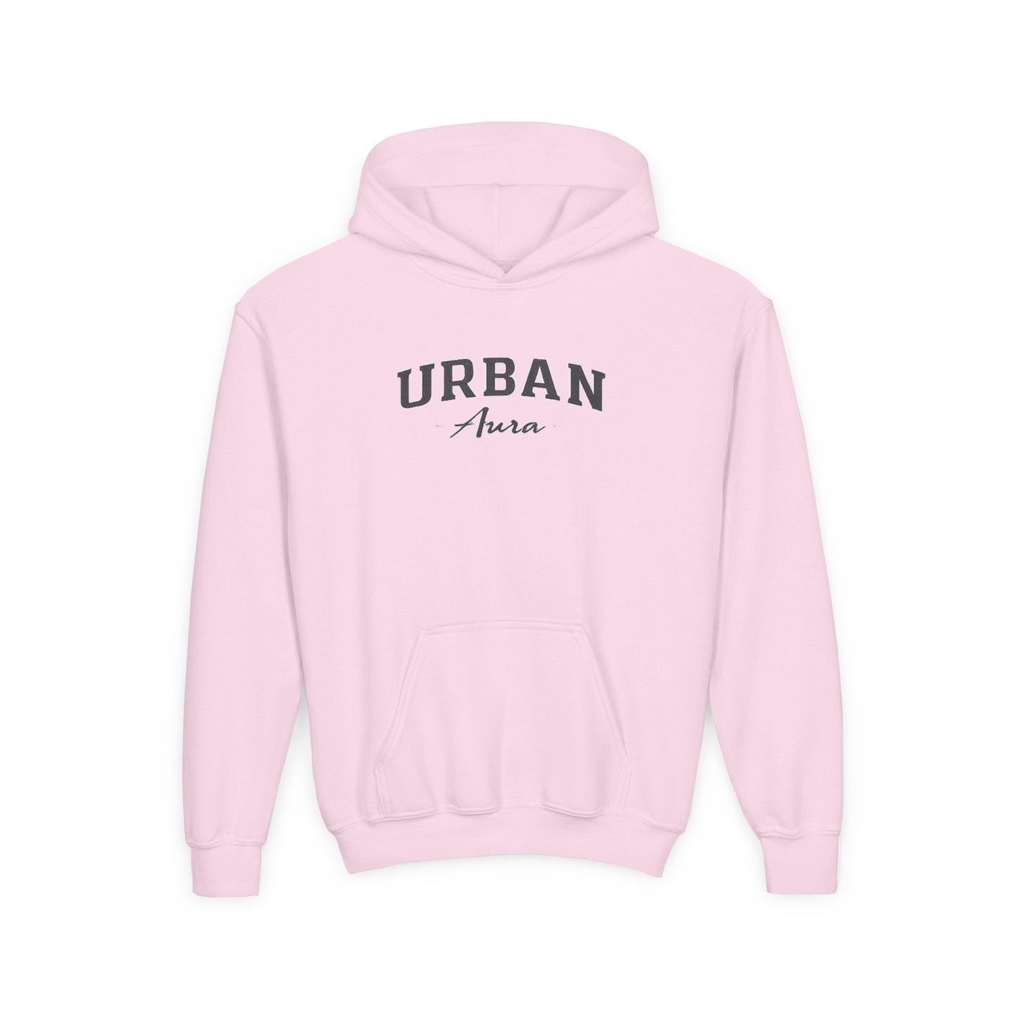Youth Hoodie — "Urban Aura" Minimal Script Pullover