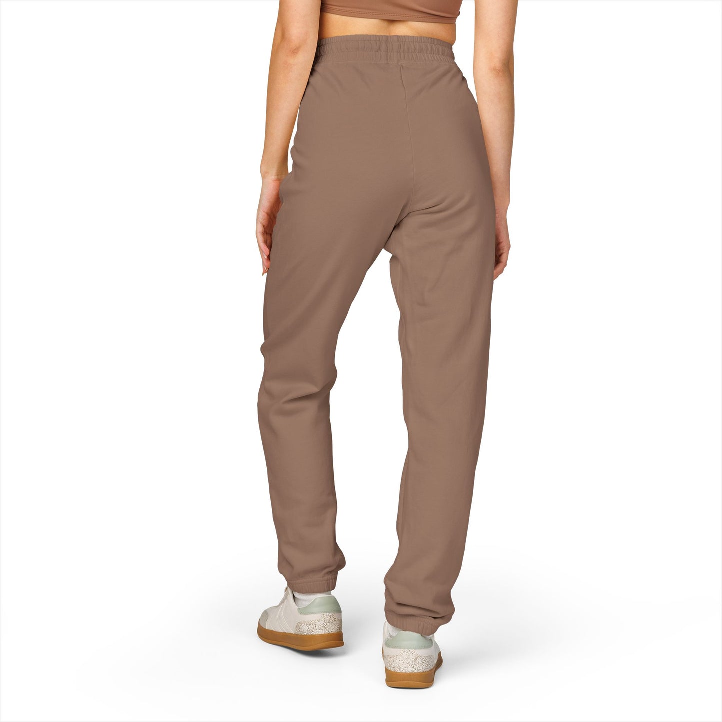 Embossed 'Unknown' Garment-Dyed Fleece Sweatpants — Cozy Everyday Joggers