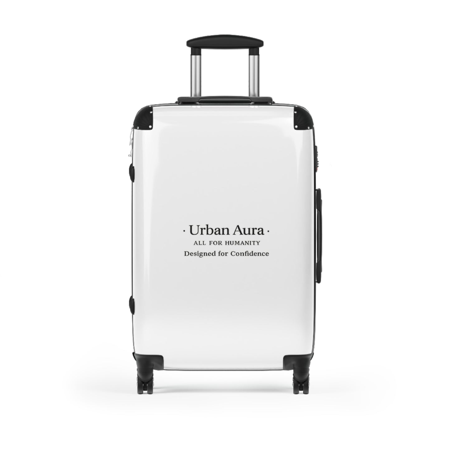 Urban Aura Carry-On Suitcase — 'Urban Aura: All For Humanity' Minimal Travel Luggage