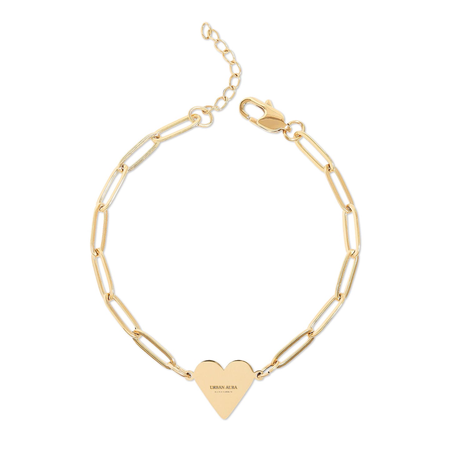 Paperclip Heart Bracelet (Engraving)