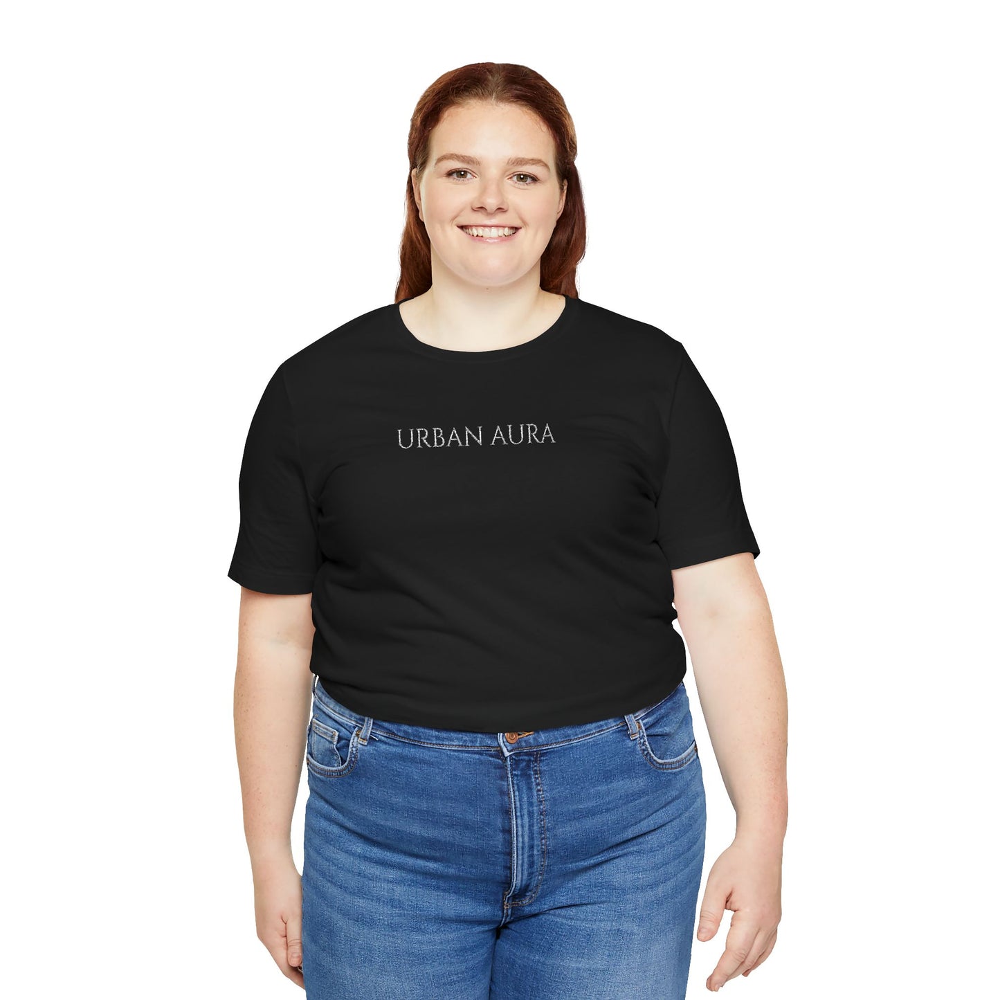 Thank You Text Tee — Minimal White Short Sleeve T-Shirt