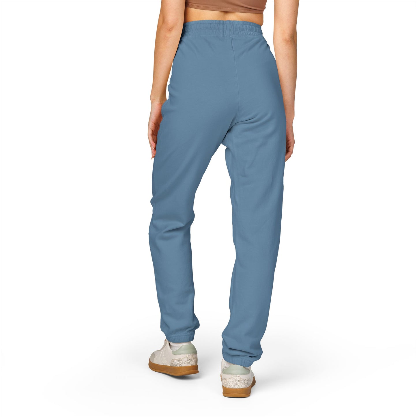Embossed 'Unknown' Garment-Dyed Fleece Sweatpants — Cozy Everyday Joggers