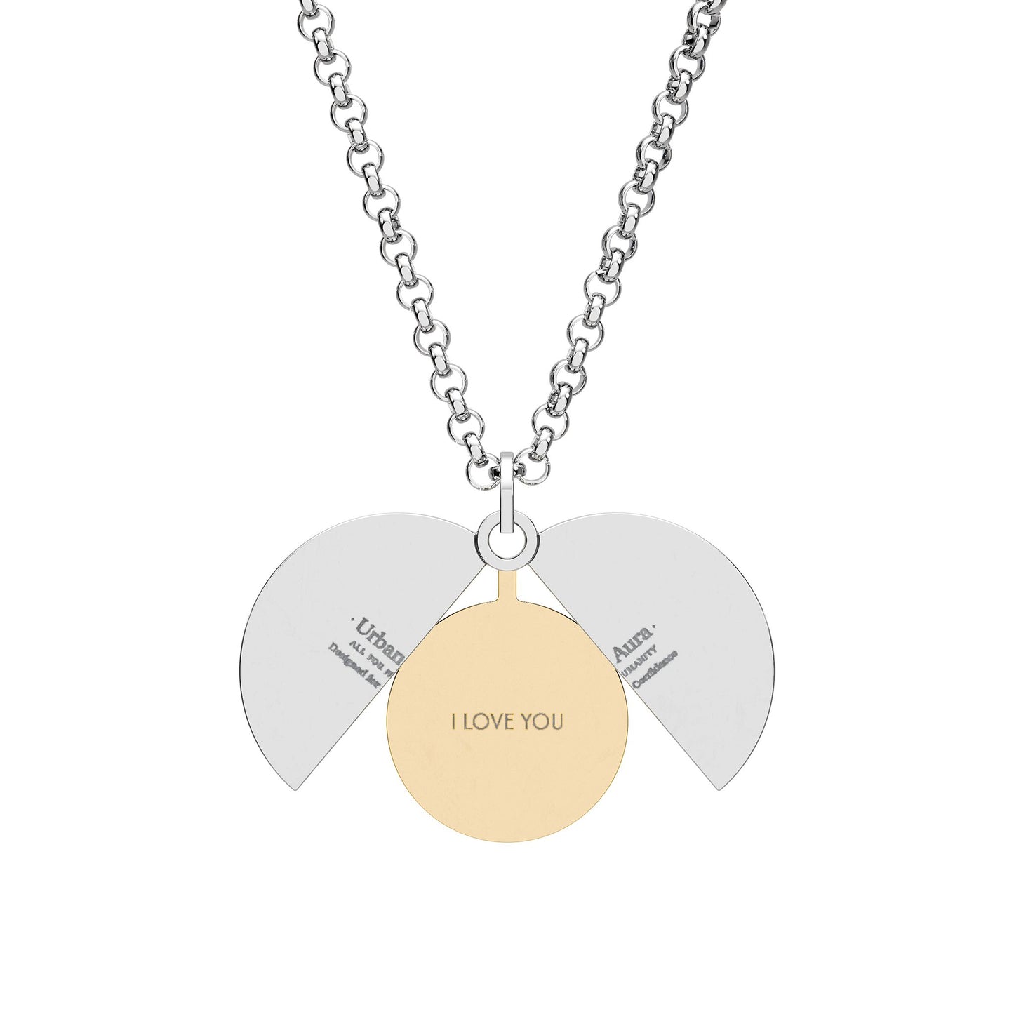 Hidden Message Circle Necklace (Engraving)