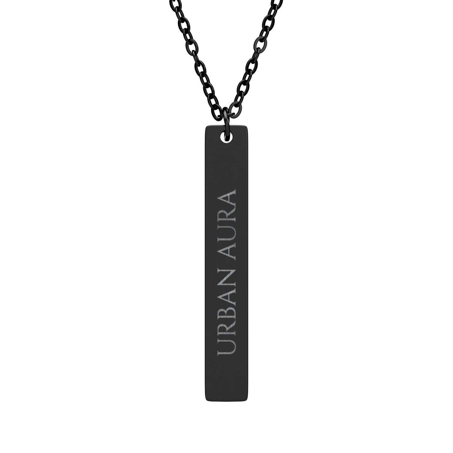 Vertical Bar Necklace (Engraving)