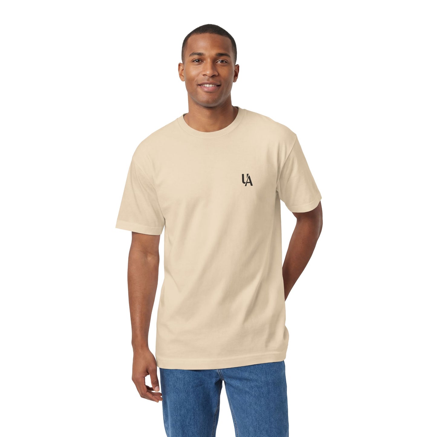 LA Minimalist Pocket T-Shirt — Small Chest Logo White Tee
