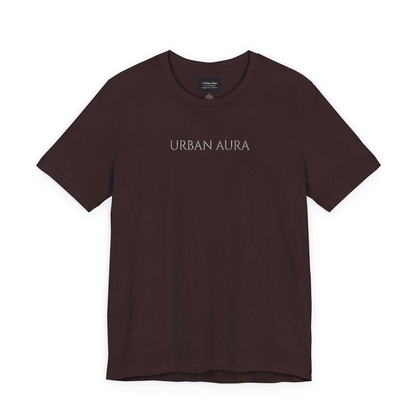 Thank You Text Tee — Minimal White Short Sleeve T-Shirt