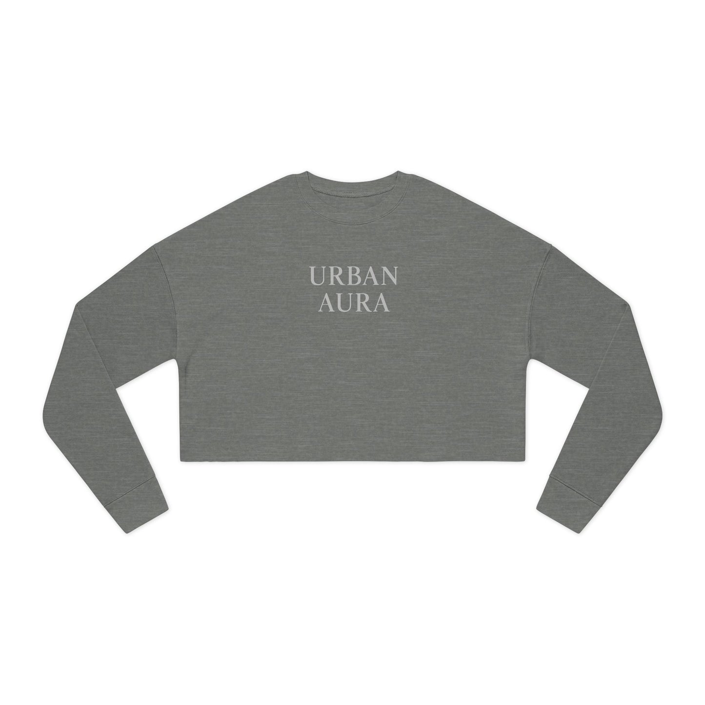 Urban Aura Cropped Sweatshirt — Women's Stylish Minimalist Pullover