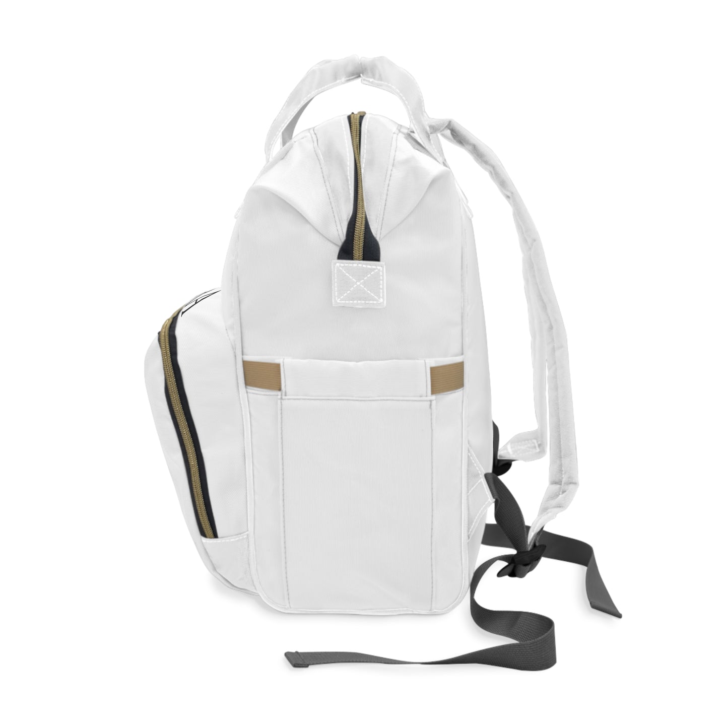 Urban Aura Multifunctional Diaper Backpack — Stylish White Parent Bag with Changing Station