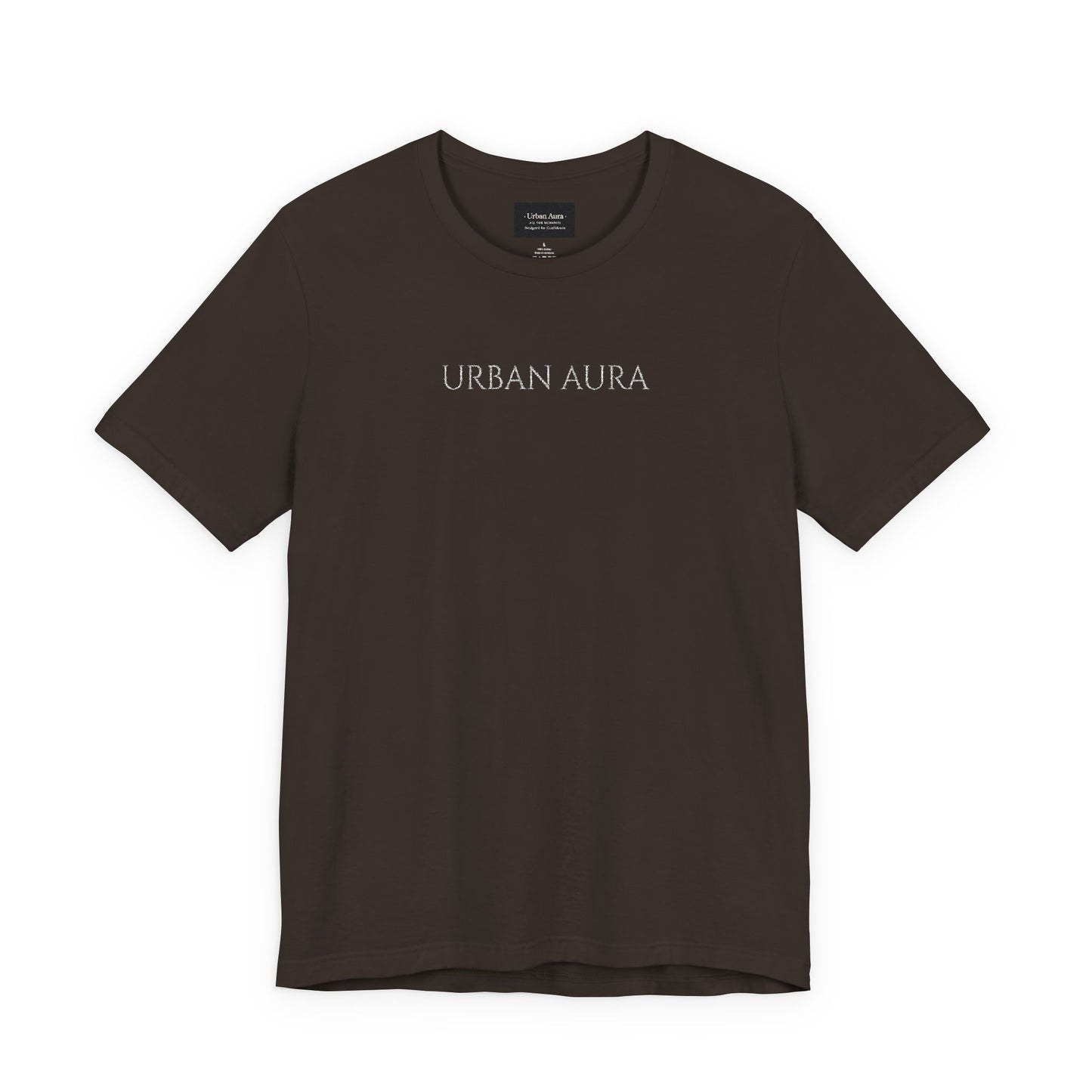 Thank You Text Tee — Minimal White Short Sleeve T-Shirt