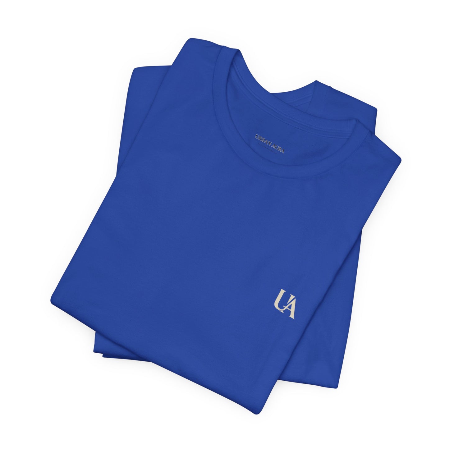 Urban Aura Minimalist Logo Tee — 'UA' Chest & Back Graphic