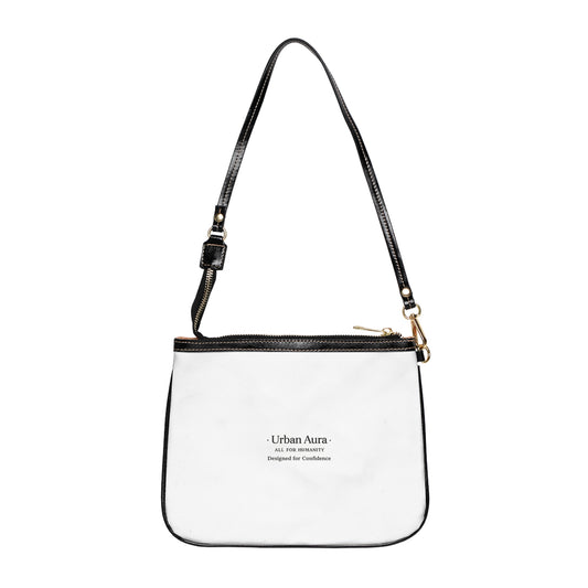 Urban Aura Small Shoulder Bag — Minimalist White Crossbody Purse