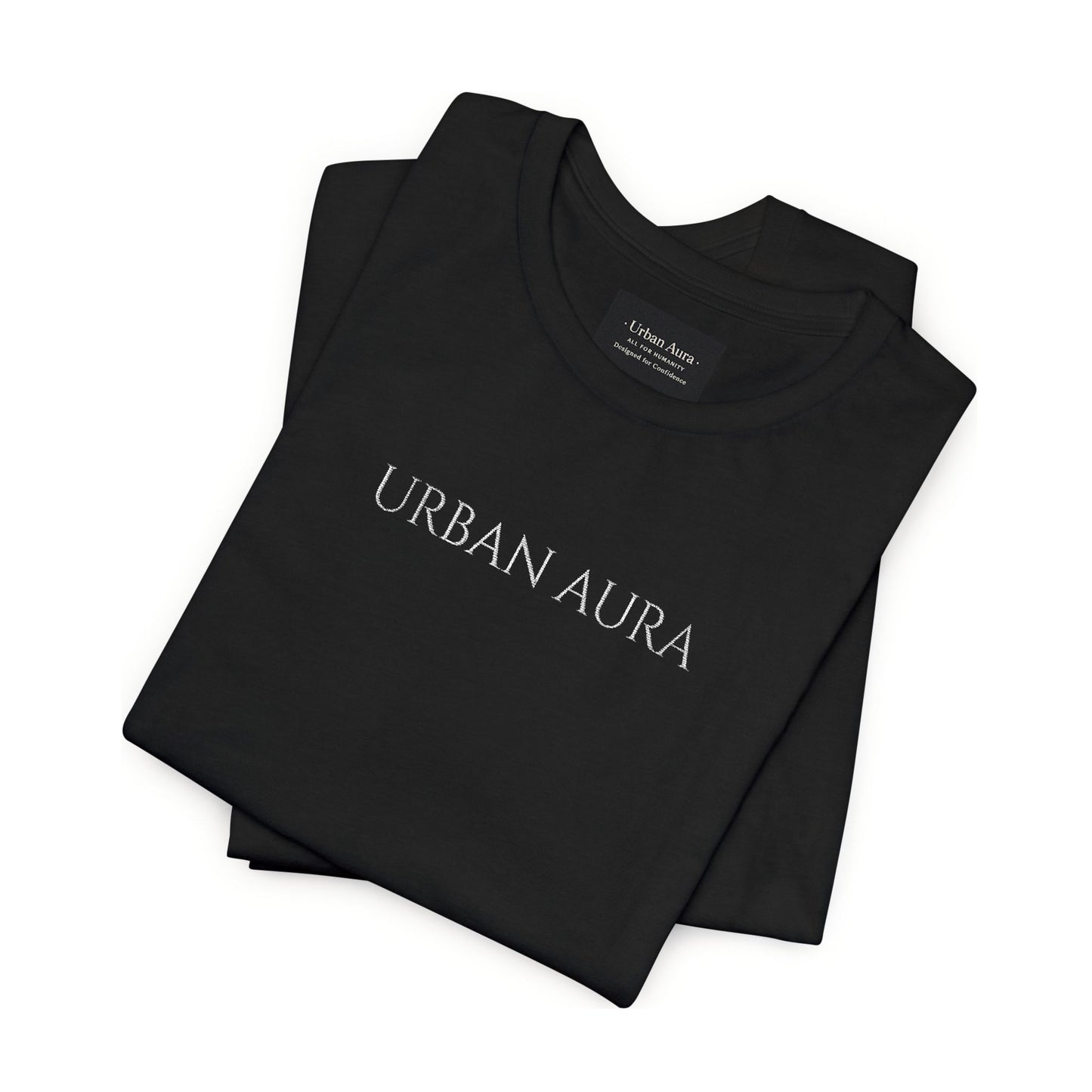 Thank You Text Tee — Minimal White Short Sleeve T-Shirt