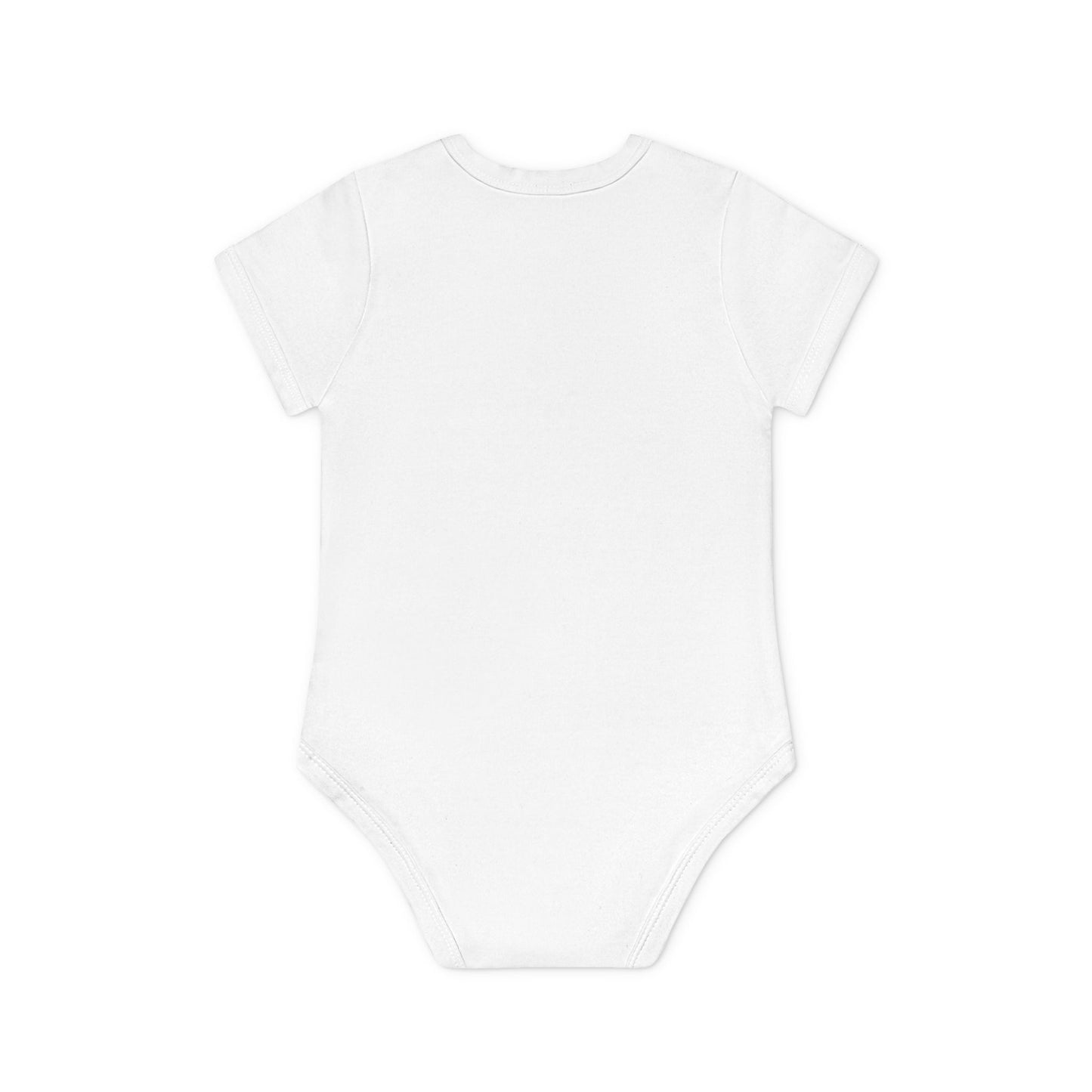 Organic Baby Bodysuit — "Urban Aura" Minimalist Short Sleeve Infant Onesie
