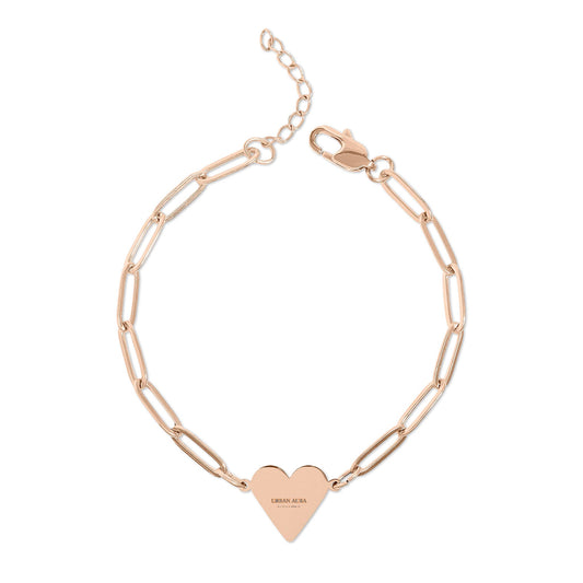 Paperclip Heart Bracelet (Engraving)