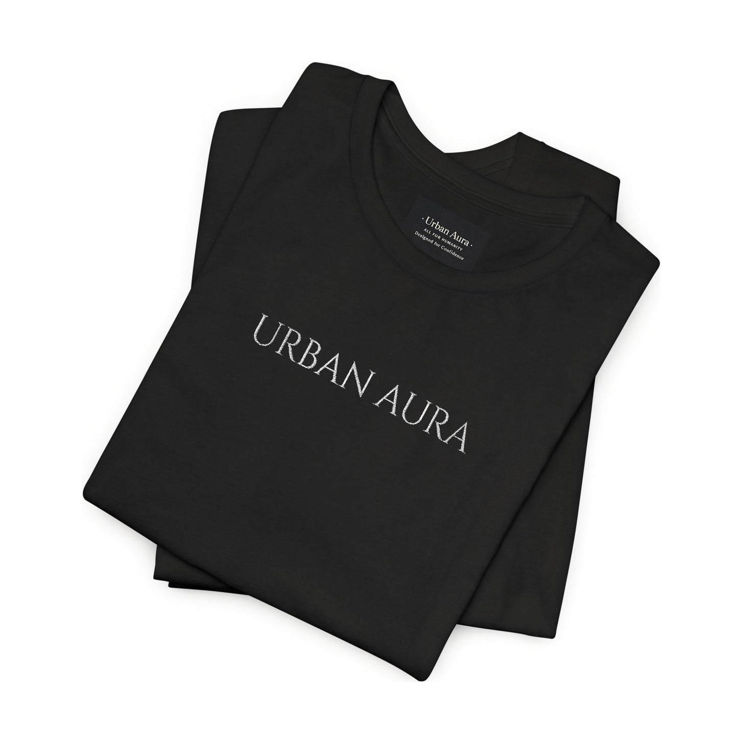 Thank You Text Tee — Minimal White Short Sleeve T-Shirt