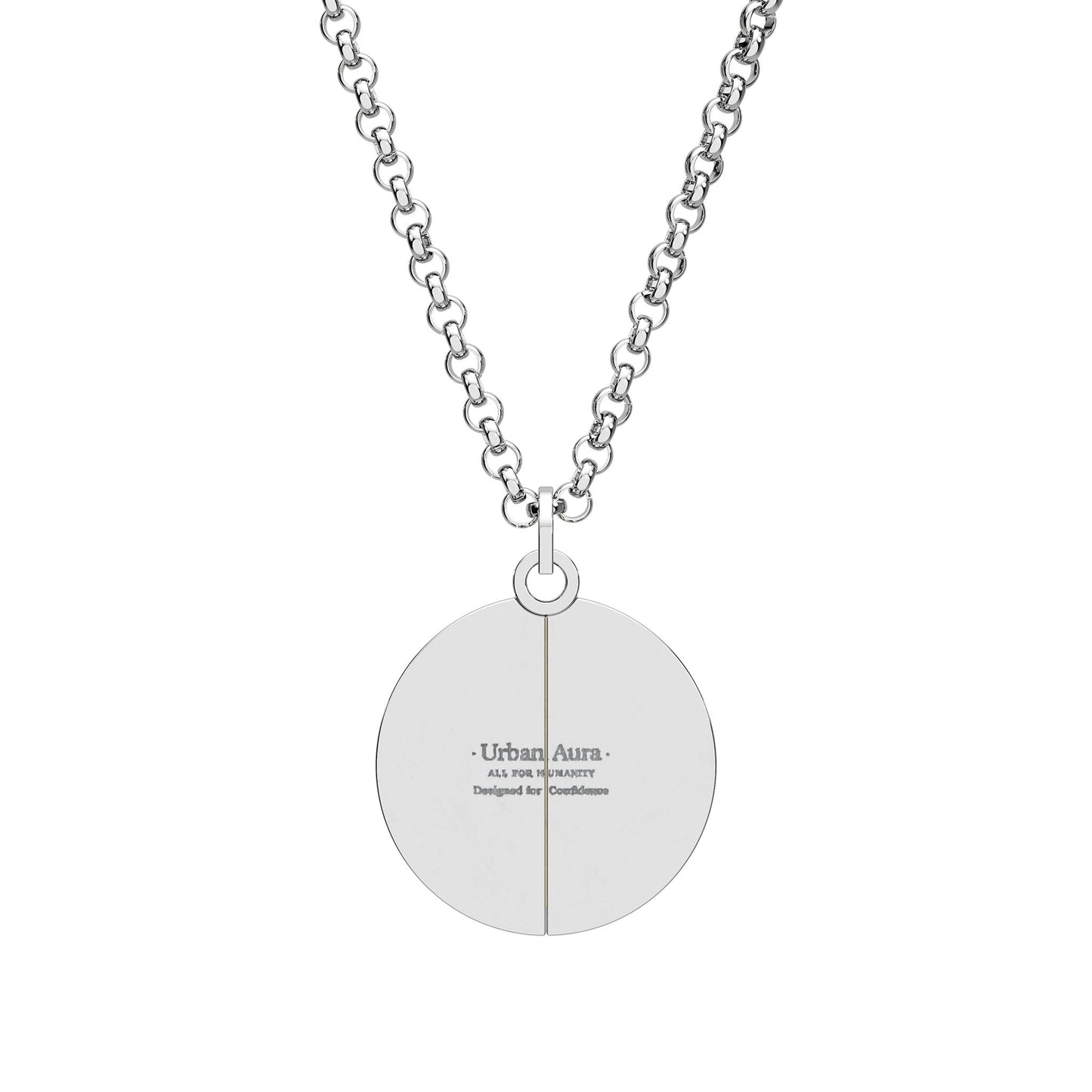 Hidden Message Circle Necklace (Engraving)